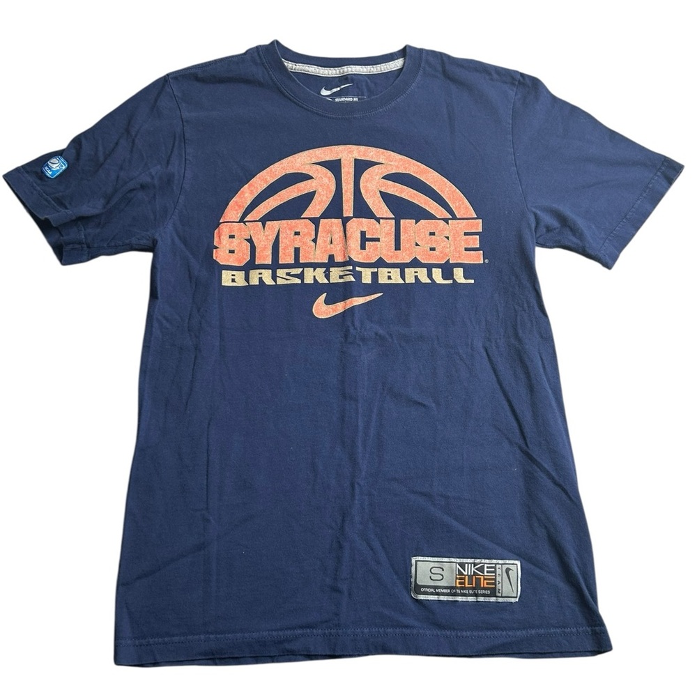 Nike Elite Syracuse Basketball Tee‎ Men’s Small Navy Blue NCAA March Madness